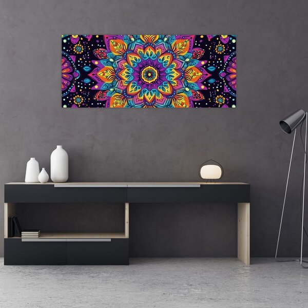 Slika - Kaleidoskopska mandala (120x50 cm)