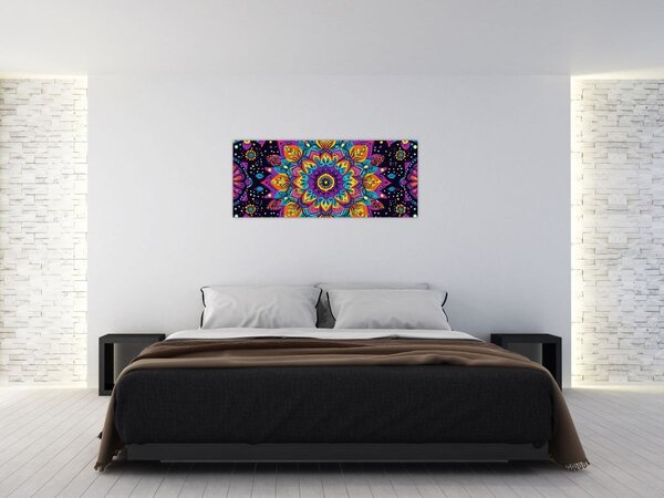 Slika - Kaleidoskopska mandala (120x50 cm)