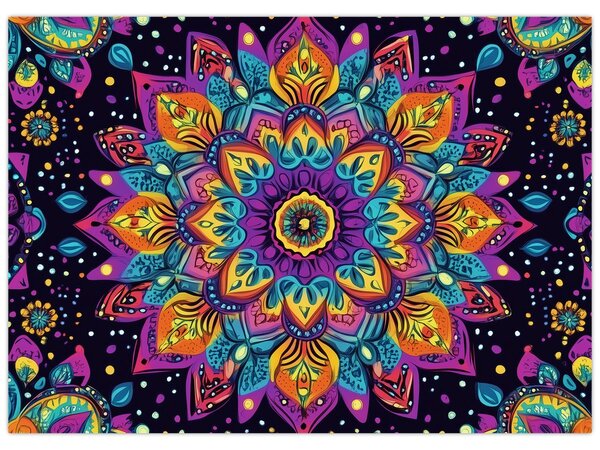 Slika - Kaleidoskopska mandala (70x50 cm)