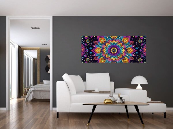 Slika - Kaleidoskopska mandala (120x50 cm)