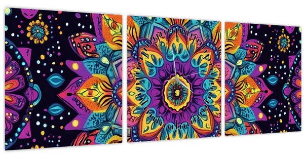 Slika - Kaleidoskopska mandala (sa satom) (90x30 cm)