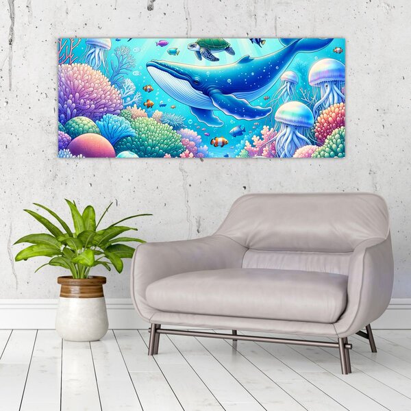 Slika – Podvodni svijet (120x50 cm)