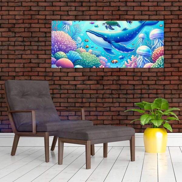 Slika – Podvodni svijet (120x50 cm)