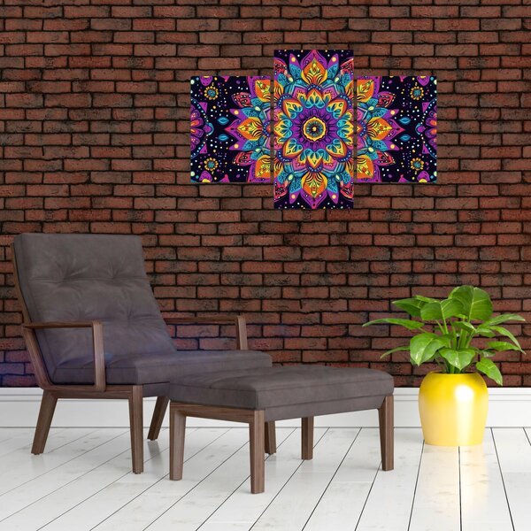 Slika - Kaleidoskopska mandala (90x60 cm)