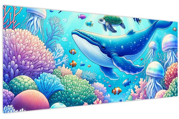 Slika – Podvodni svijet (120x50 cm)