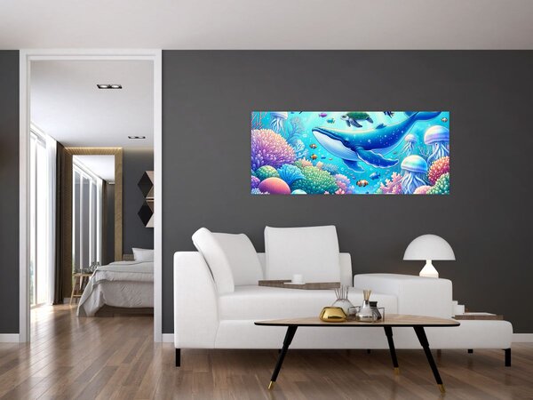 Slika – Podvodni svijet (120x50 cm)