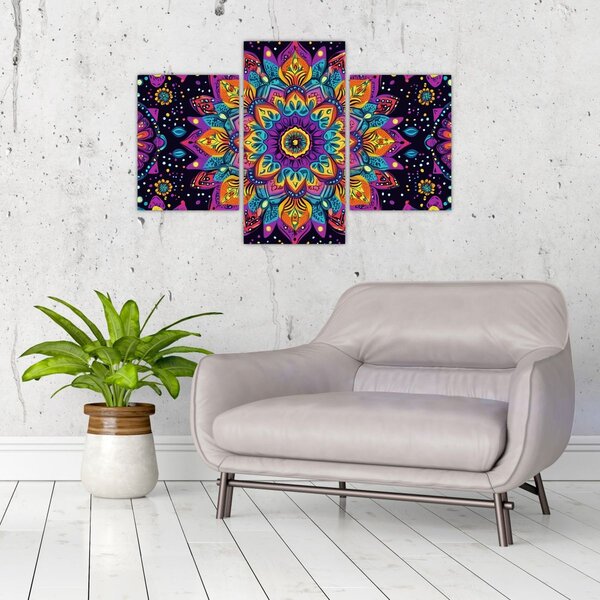 Slika - Kaleidoskopska mandala (90x60 cm)
