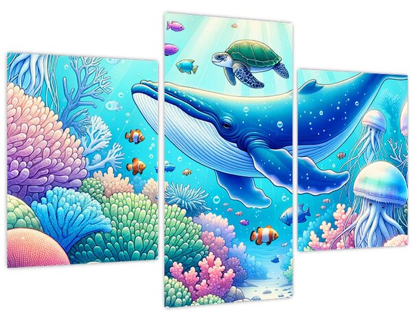 Slika – Podvodni svijet (90x60 cm)