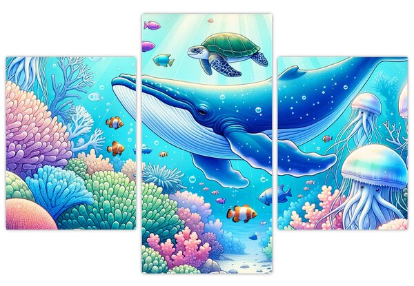 Slika – Podvodni svijet (90x60 cm)