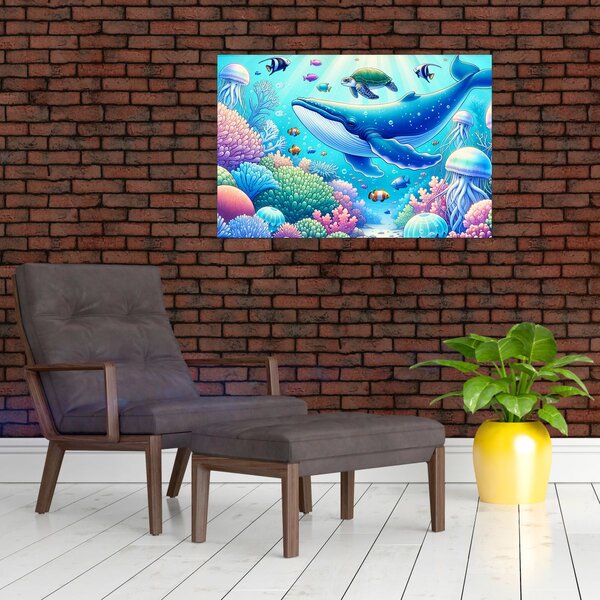 Slika – Podvodni svijet (90x60 cm)