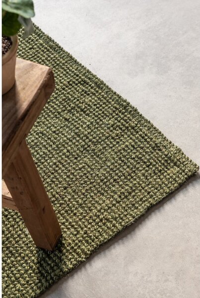 Kaki zelena staza jutena 80x200 cm Bouclé – Hanse Home