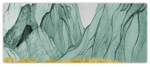 Slika - Smaragdne planine N⁰1 (120x50 cm)
