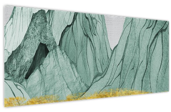 Slika - Smaragdne planine N⁰1 (120x50 cm)