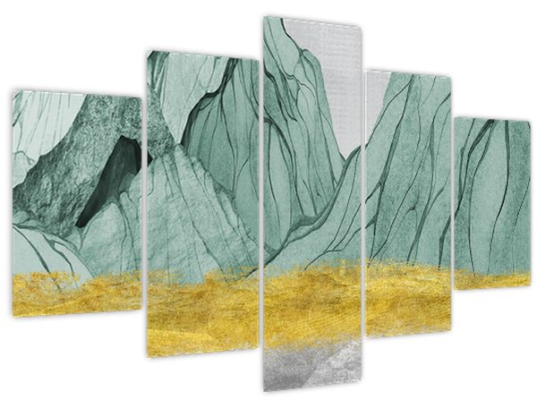 Slika - Smaragdne planine N⁰1 (150x105 cm)