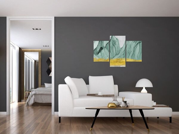 Slika - Smaragdne planine N⁰1 (90x60 cm)