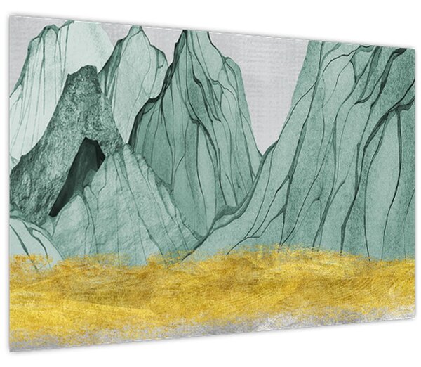 Slika - Smaragdne planine N⁰1 (90x60 cm)