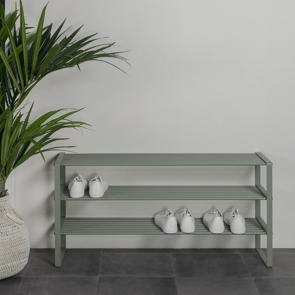 Prljavo zeleni metalni ormarić za cipele 100x48,5x29 cm Rex – Spinder Design