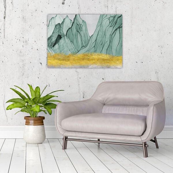Slika - Smaragdne planine N⁰1 (70x50 cm)