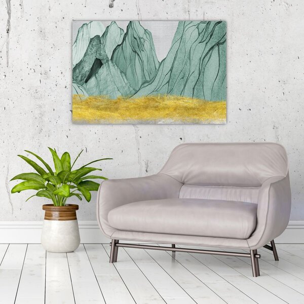 Slika - Smaragdne planine N⁰1 (90x60 cm)
