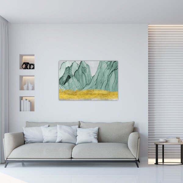 Slika - Smaragdne planine N⁰1 (90x60 cm)