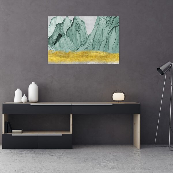 Slika - Smaragdne planine N⁰1 (90x60 cm)