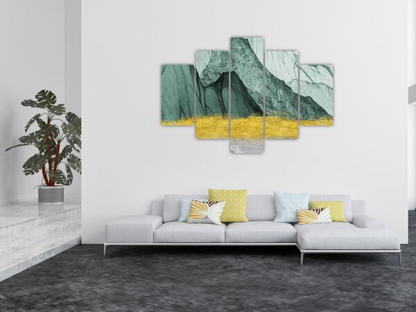 Slika - Smaragdne planine N⁰2 (150x105 cm)