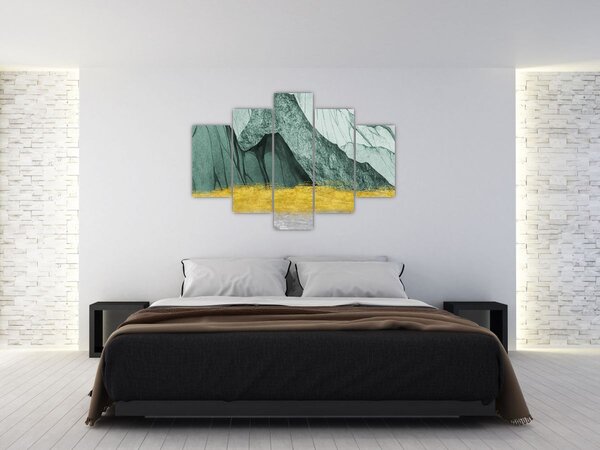 Slika - Smaragdne planine N⁰2 (150x105 cm)