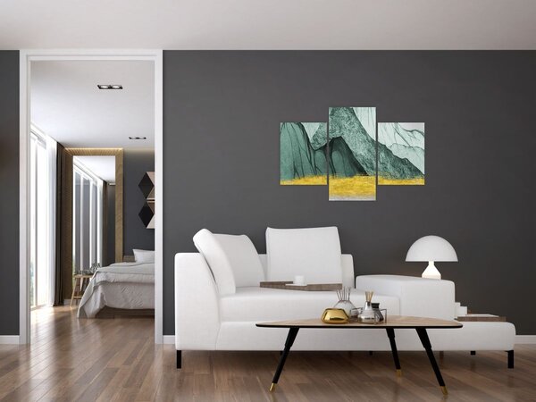 Slika - Smaragdne planine N⁰2 (90x60 cm)