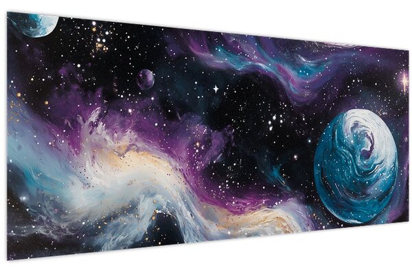 Slika - Oslikani svemir (120x50 cm)