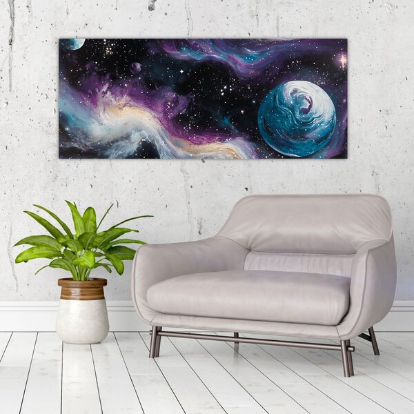 Slika - Oslikani svemir (120x50 cm)