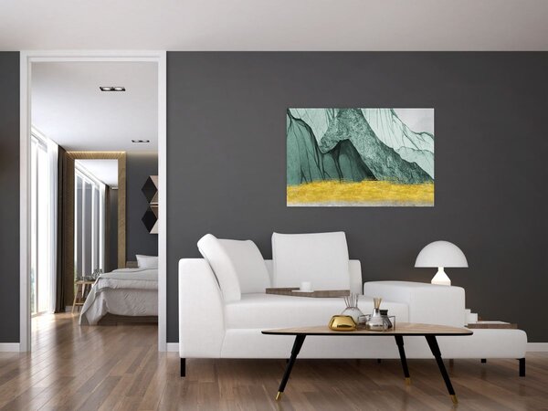 Slika - Smaragdne planine N⁰2 (90x60 cm)