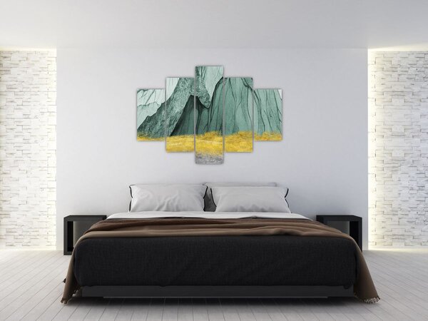 Slika - Smaragdne planine N⁰3 (150x105 cm)