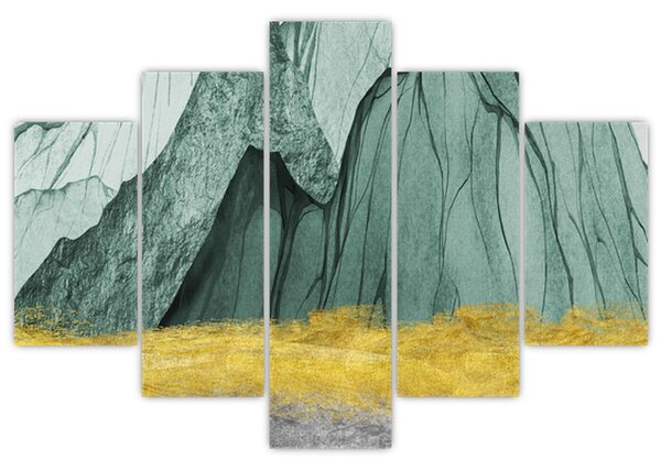Slika - Smaragdne planine N⁰3 (150x105 cm)
