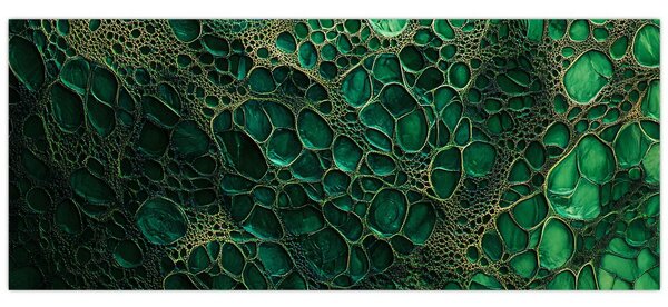 Slika - Zeleni mikroskopski prikaz (120x50 cm)