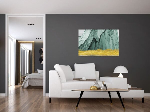 Slika - Smaragdne planine N⁰3 (90x60 cm)