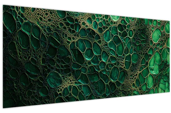 Slika - Zeleni mikroskopski prikaz (120x50 cm)