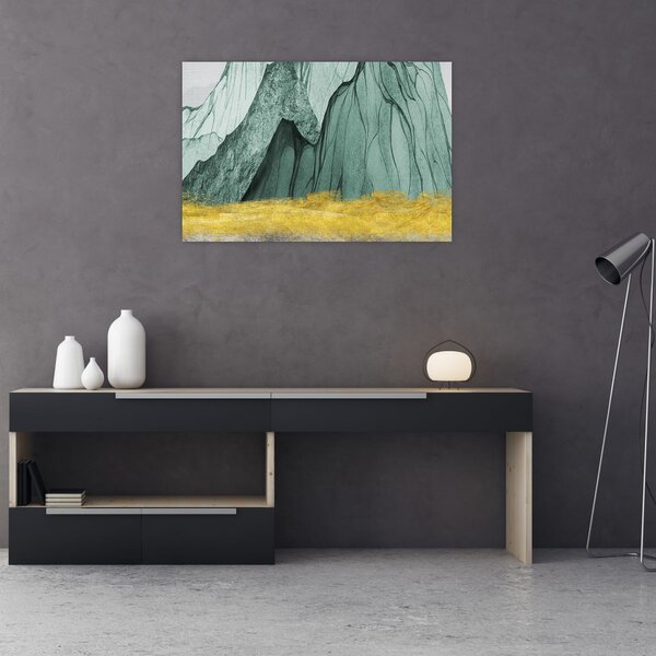 Slika - Smaragdne planine N⁰3 (90x60 cm)