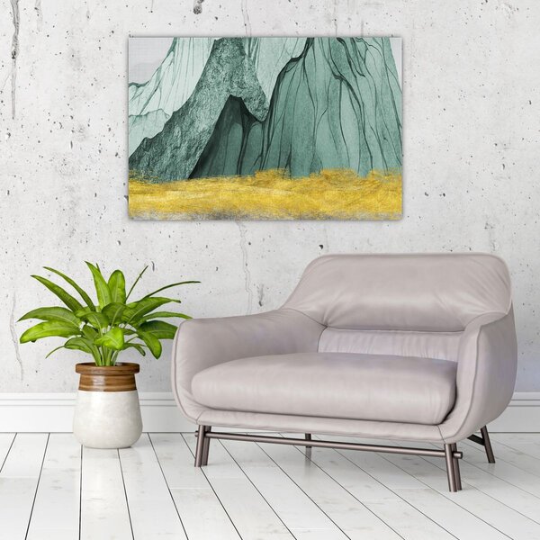 Slika - Smaragdne planine N⁰3 (90x60 cm)