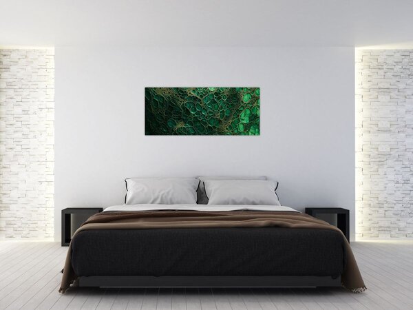 Slika - Zeleni mikroskopski prikaz (120x50 cm)