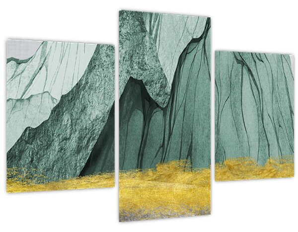 Slika - Smaragdne planine N⁰3 (90x60 cm)