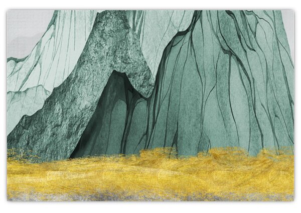 Slika - Smaragdne planine N⁰3 (90x60 cm)
