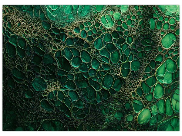 Slika - Zeleni mikroskopski prikaz (70x50 cm)
