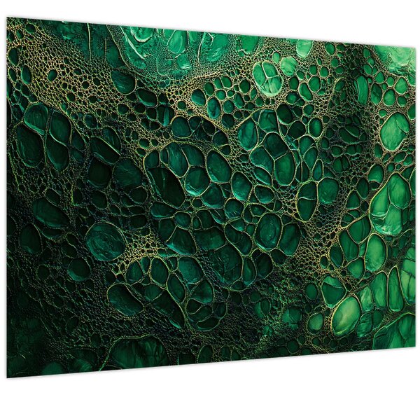 Slika - Zeleni mikroskopski prikaz (70x50 cm)