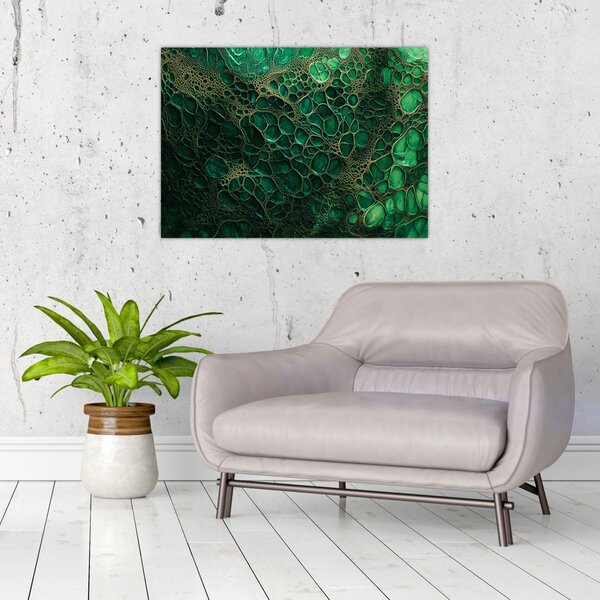 Slika - Zeleni mikroskopski prikaz (70x50 cm)