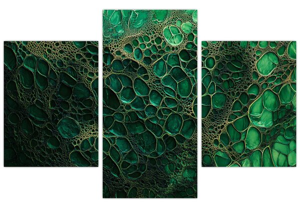 Slika - Zeleni mikroskopski prikaz (90x60 cm)
