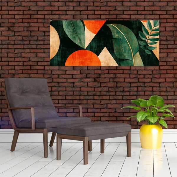 Slika - Geometrijski prirodni motivi II. (120x50 cm)