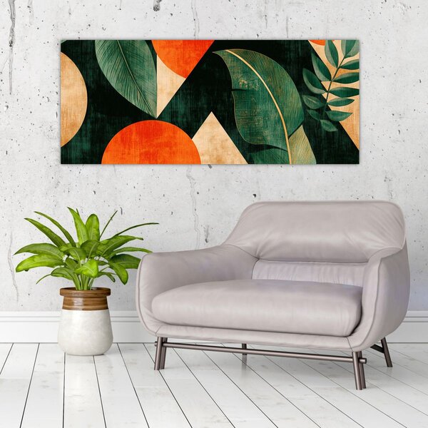 Slika - Geometrijski prirodni motivi II. (120x50 cm)