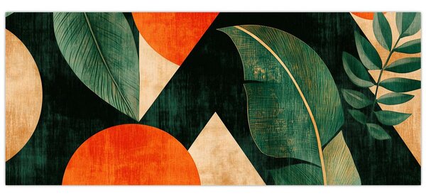 Slika - Geometrijski prirodni motivi II. (120x50 cm)