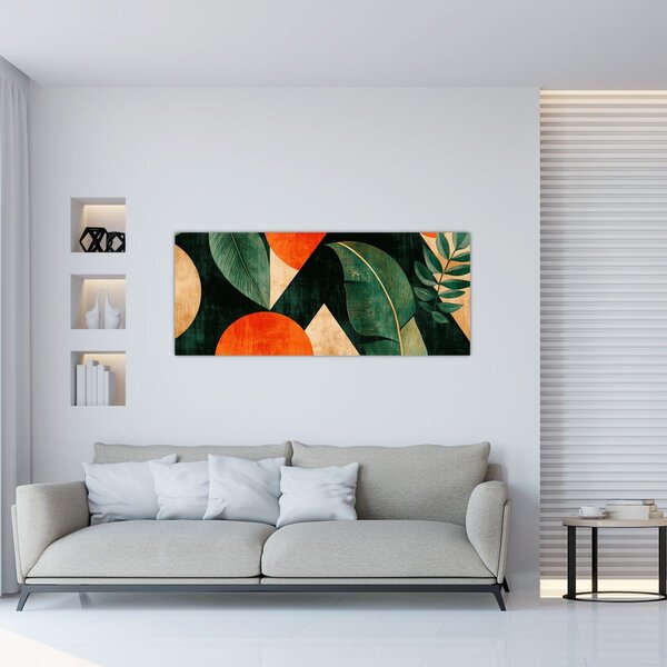 Slika - Geometrijski prirodni motivi II. (120x50 cm)