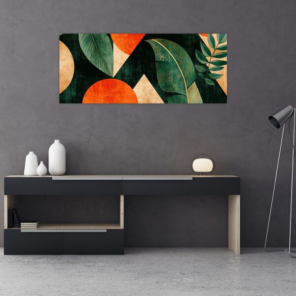 Slika - Geometrijski prirodni motivi II. (120x50 cm)